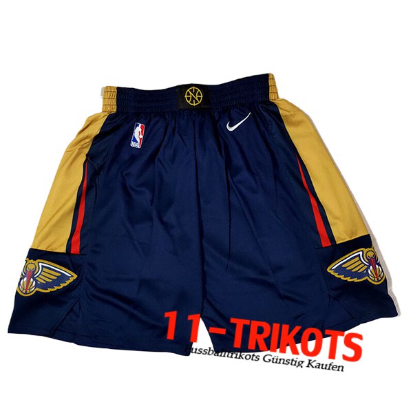 New Orleans Pelicans Shorts NBA 2024/25 Blau/Gelb