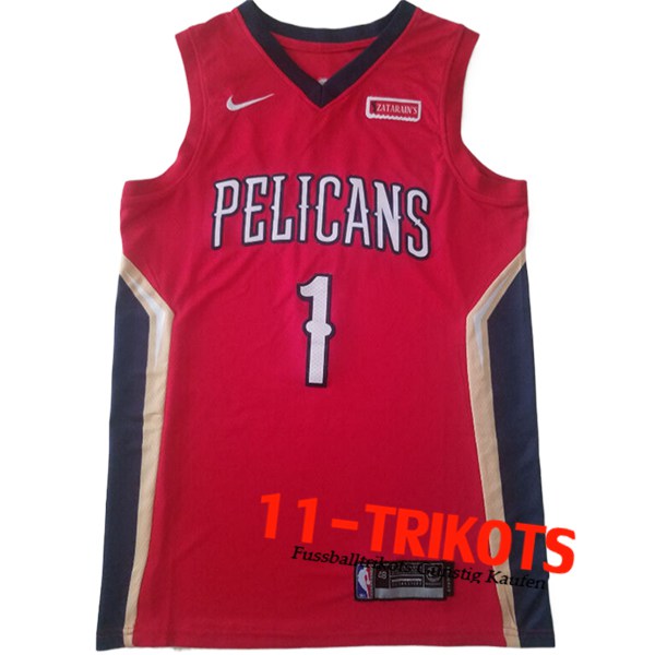 San New Orleans Pelicans Trikot (WILLIAMSON #1) 2024/25 Rot/Blau