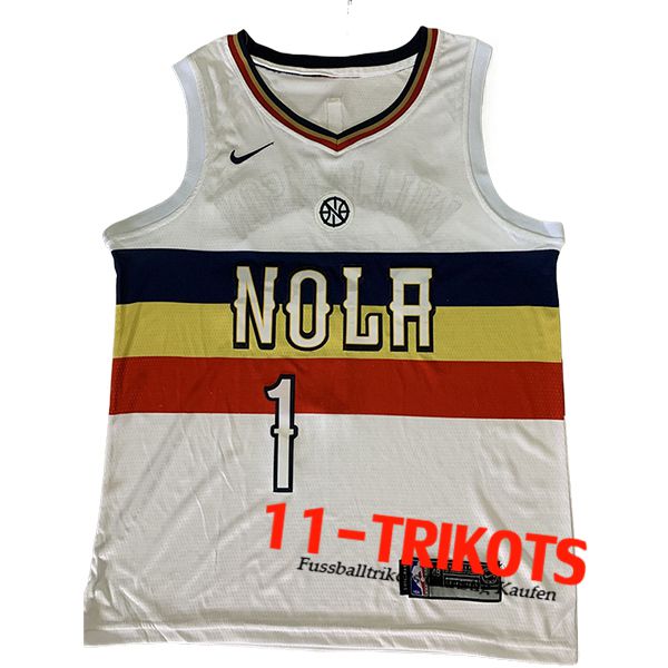 San New Orleans Pelicans Trikot (WILLIAMSON #1) 2024/25 Weiß