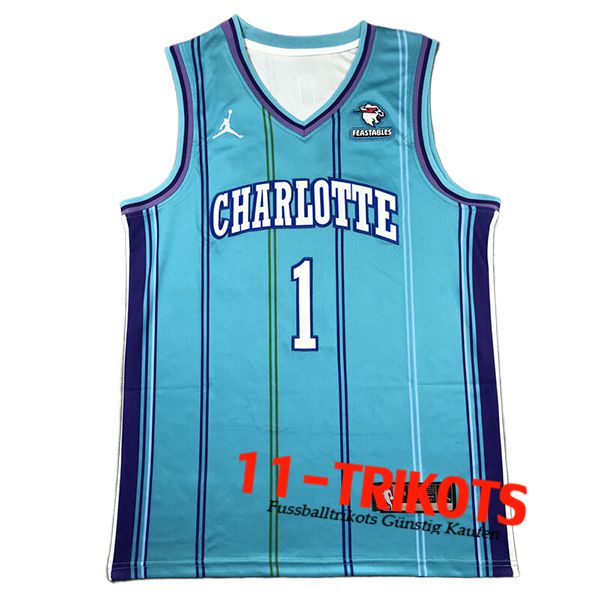 Charlotte Hornets Trikot (BALL #1) 2024/25 Blau -02