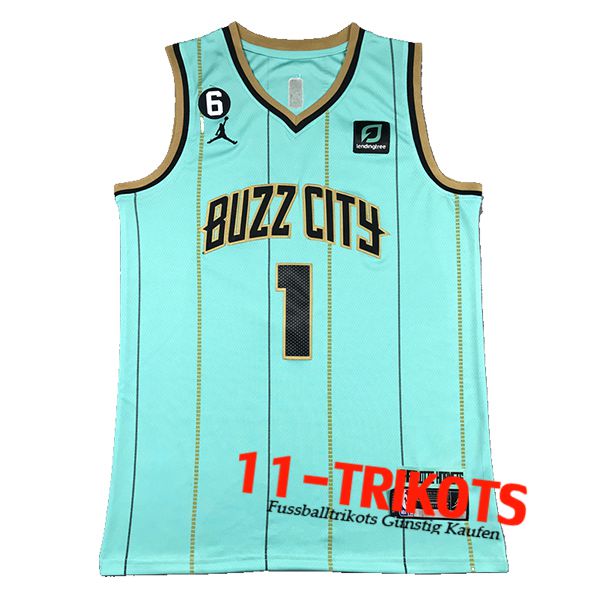 Charlotte Hornets Trikot (BALL #1) 2024/25 Grün/Schwarz