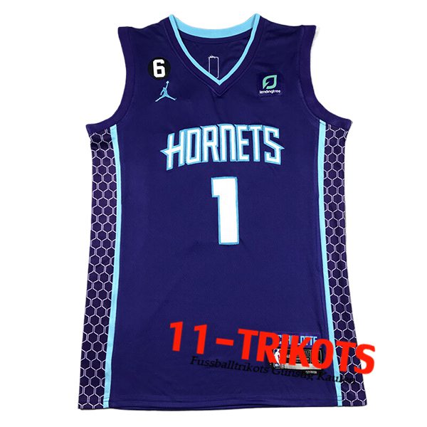 Charlotte Hornets Trikot (BALL #1) 2024/25 lila -02