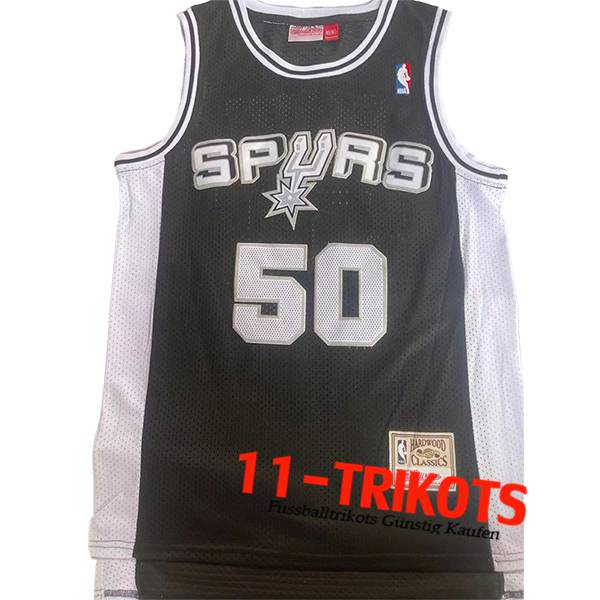 San Antonio Spurs Trikot (ROBINSON #50) 2024/25 Schwarz/Weiß