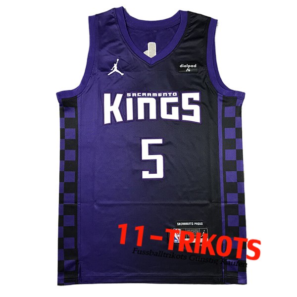 Sacramento Kings Trikot (FOX #5) 2024/25 lila/Schwarz