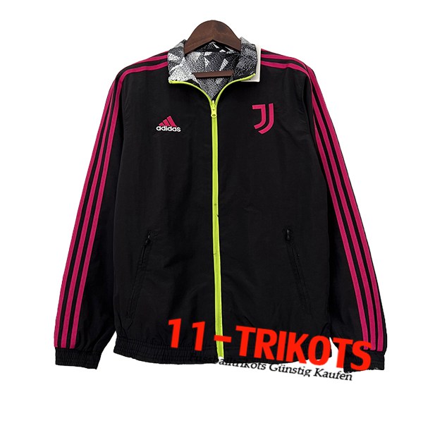 Juventus Windjacke Schwarz/Rosa 2024/2025