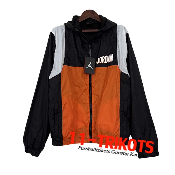 Jordan Windjacke Schwarz/Orange/Grau 2024/2025