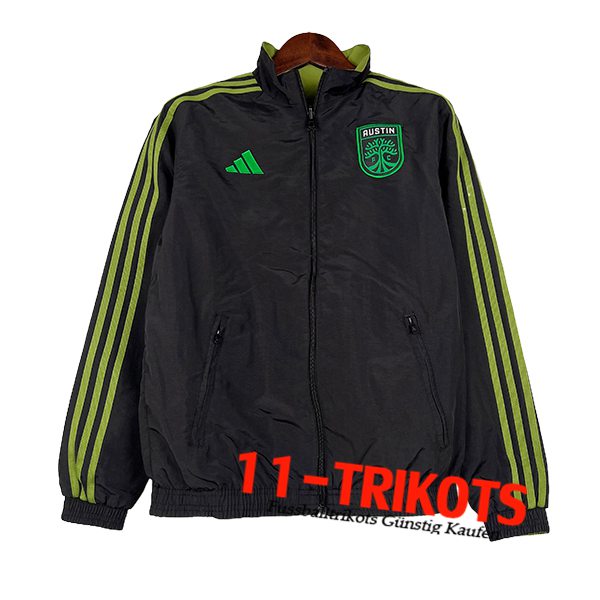 Austin FC Windjacke Schwarz/Grün 2024/2025