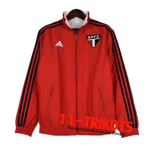 Sao Paulo FC Windjacke Rot/Schwarz 2024/2025