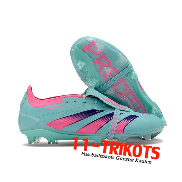 Adidas Fussballschuhe Predator Elite Tongue FG Grün/Rosa