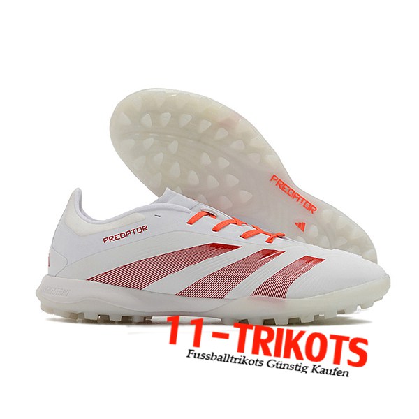 Adidas Fussballschuhe PREDATOR 24 ELITE TF BOOTS39 Weiß/Rot