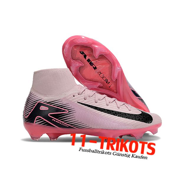 Nike Fussballschuhe Air Zoom Mercurial Superfly IIX Elite FG Rosa/Schwarz