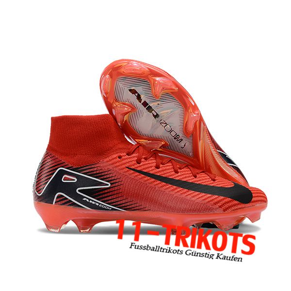 Nike Fussballschuhe Air Zoom Mercurial Superfly IIX Elite FG Orange/Schwarz