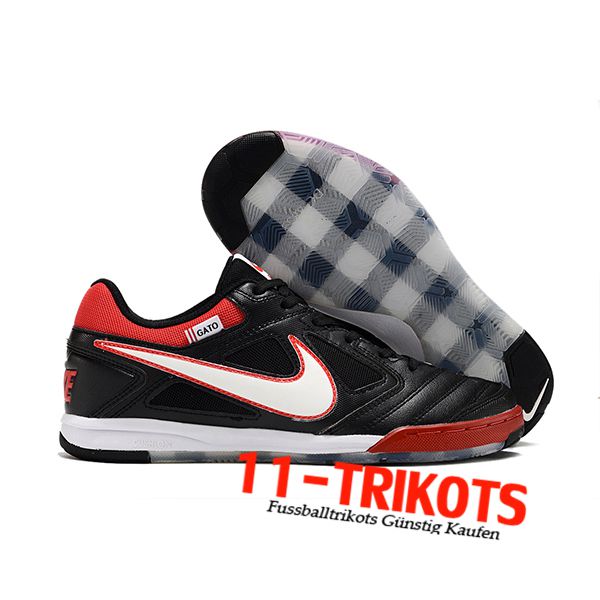 Nike Fussballschuhe Supreme x Nike SB Gato Schwarz/Weiß/Rot