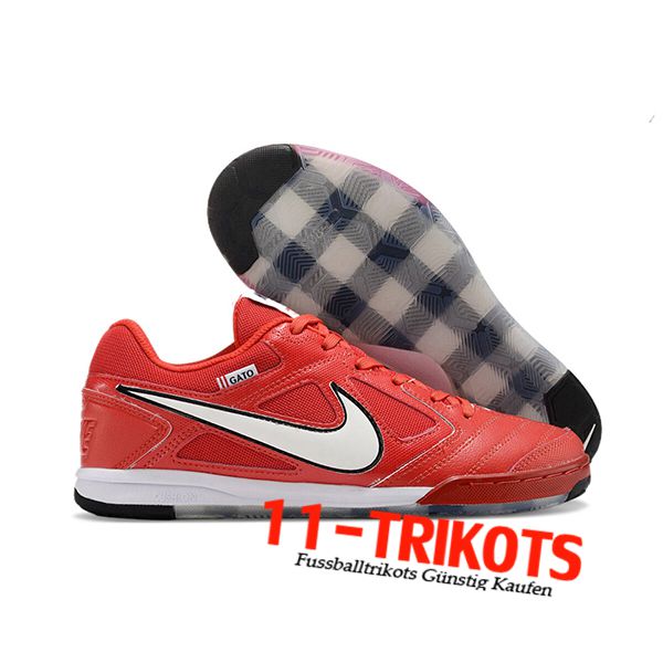 Nike Fussballschuhe Supreme x Nike SB Gato Weiß/Rot