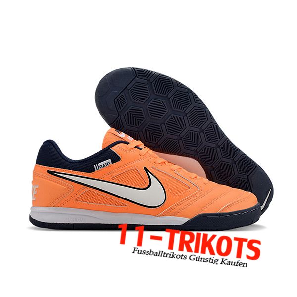 Nike Fussballschuhe Supreme x Nike SB Gato Orange/Weiß