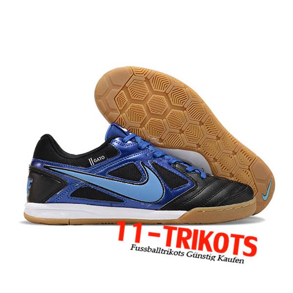 Nike Fussballschuhe Supreme x Nike SB Gato Schwarz/Blau -02