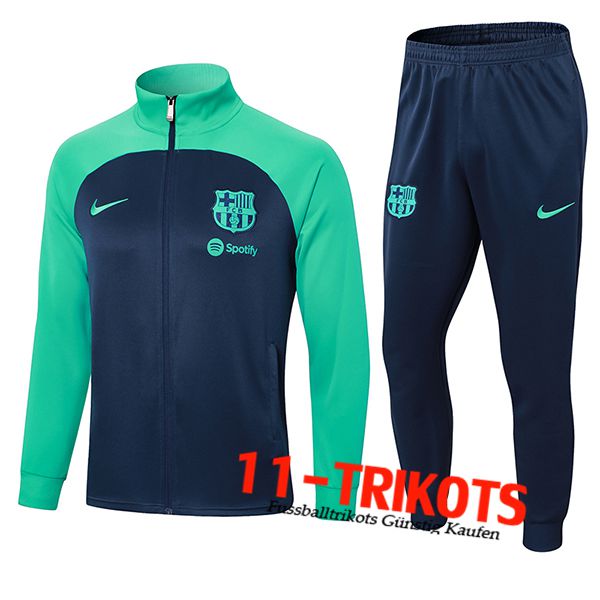 FC Barcelona Trainingsanzug Trainingsjacke Blau/Grün 2024/2025