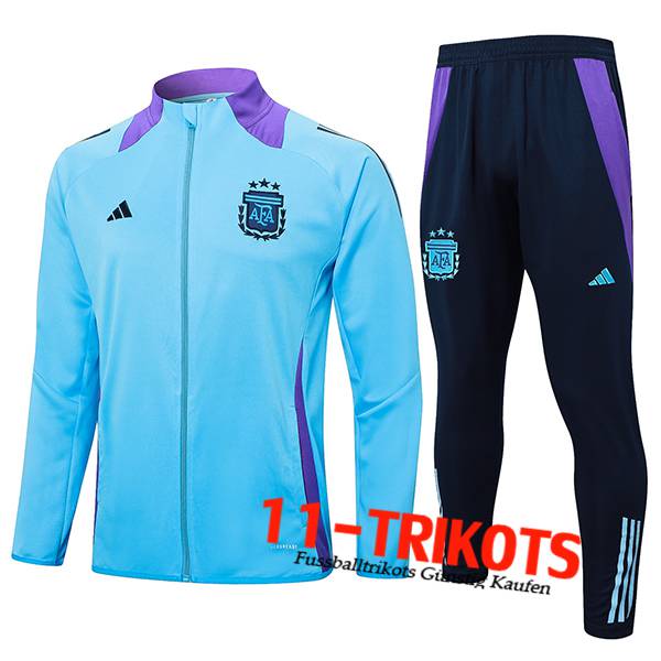 Argentinien Trainingsanzug Trainingsjacke Blau/lila 2024/2025