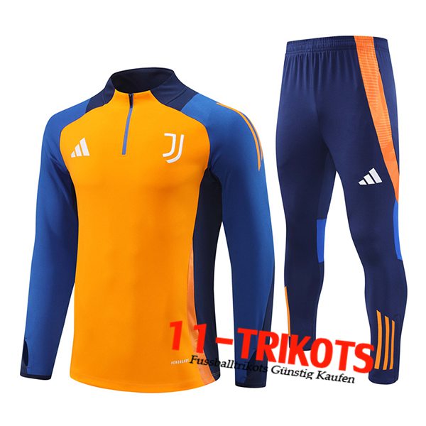 Juventus Trainingsanzug Orange/Blau 2024/2025