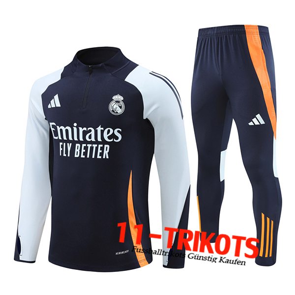 Real Madrid Trainingsanzug Dunkelblau 2024/2025