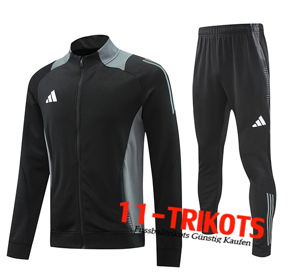 Adidas Trainingsanzug Trainingsjacke Schwarz/Grau 2024/2025