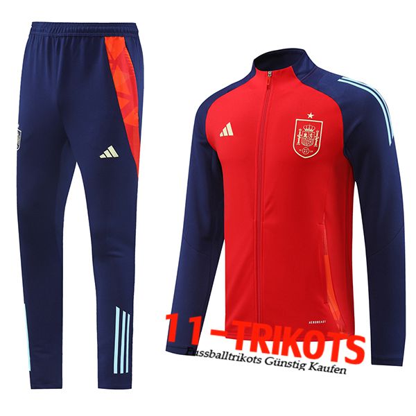 Spanien Trainingsanzug Trainingsjacke Rot/lila 2024/2025