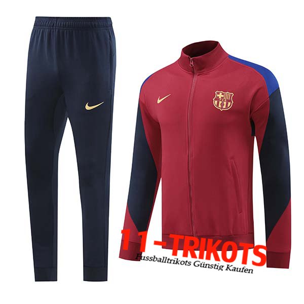 FC Barcelona Trainingsanzug Trainingsjacke Rot/Schwarz 2024/2025