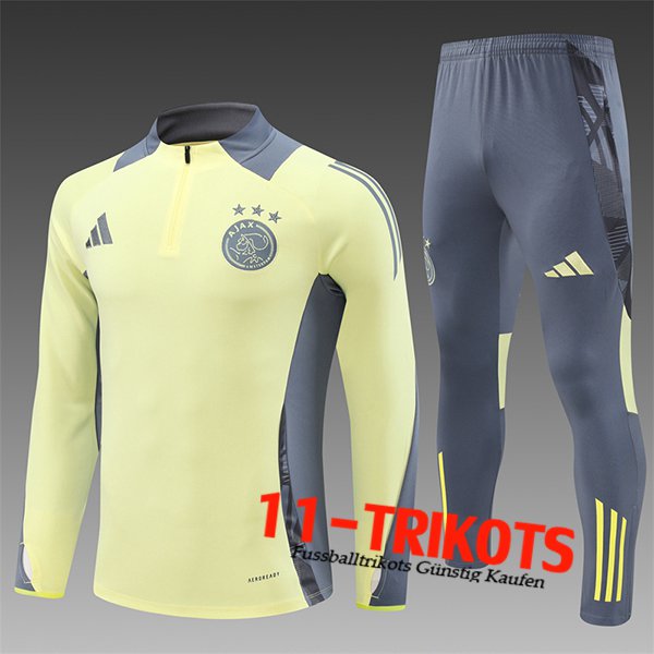 Ajax Trainingsanzug Kinder Gelb/Grau 2024/2025