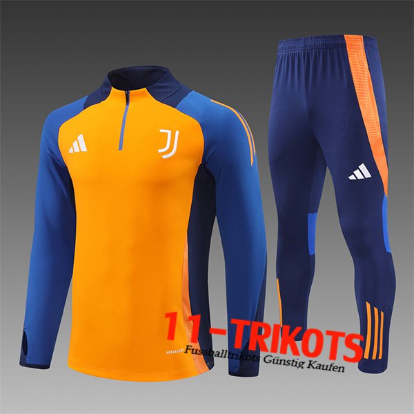 Juventus Trainingsanzug Kinder Orange/Blau 2024/2025