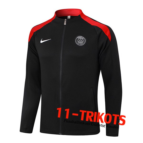 PSG Trainingsjacke Schwarz/Rot 2024/2025