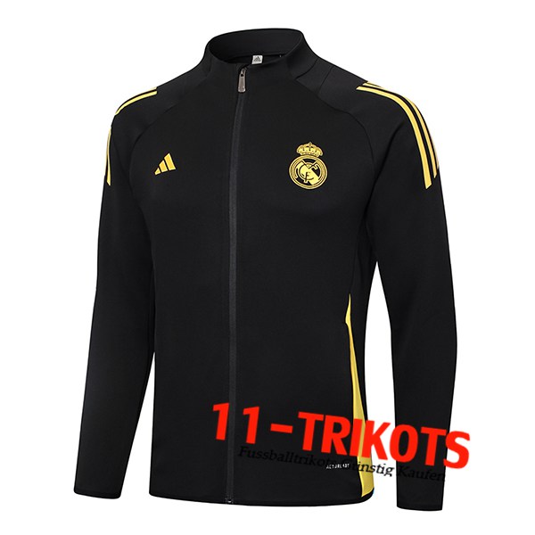 Real Madrid Trainingsjacke Schwarz/Gelb 2024/2025