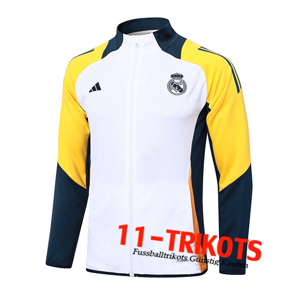 Real Madrid Trainingsjacke Weiß/Gelb/Blau 2024/2025