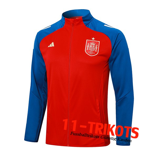 Spanien Trainingsjacke Rot/Blau 2024/2025