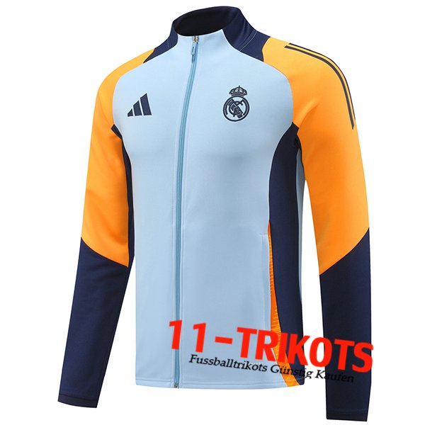 Real Madrid Trainingsjacke Blau/Gelb/lila 2024/2025