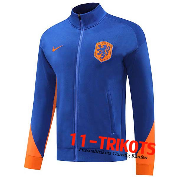 Niederlande Trainingsjacke Blau/Orange 2024/2025