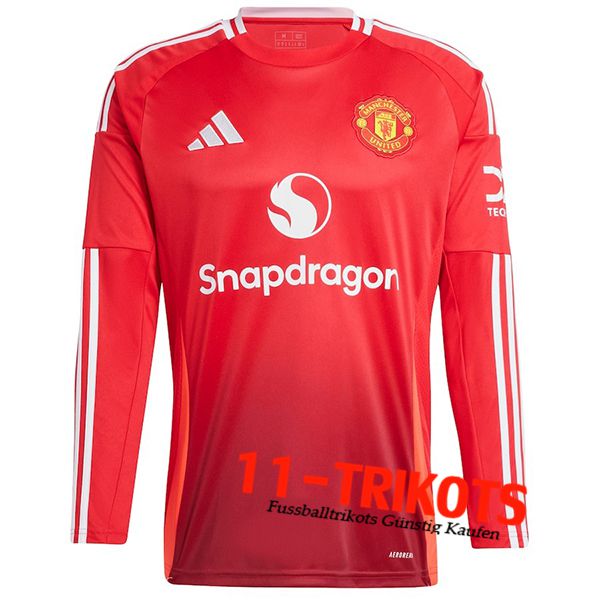 Neues Manchester United Heimtrikot Langarms 2024/2025