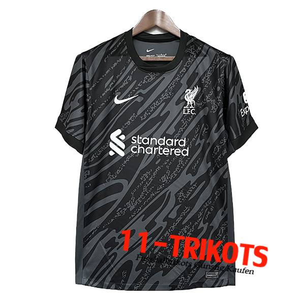 FC Liverpool Fussball Trikots Torhuter Schwarz 2024/2025