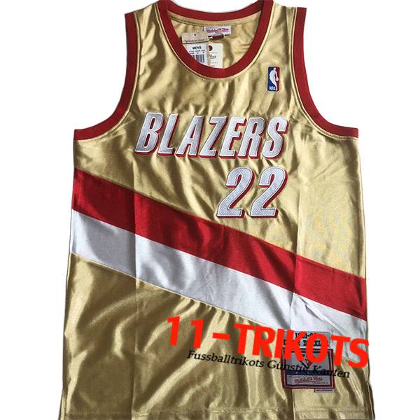 Portland Trail Blazers Trikot (DREXLER #22) 2024/25 Gelb/Rot/Weiß