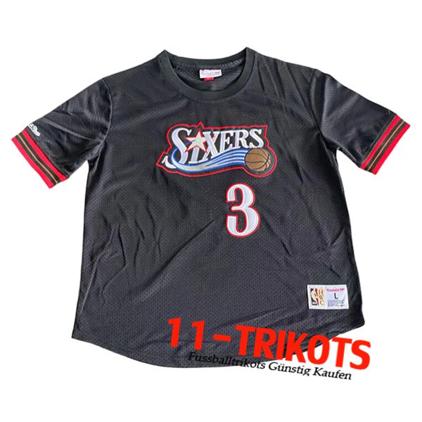 Philadelphia 76ers Trikot (IVERSON #3) 2024/25 Schwarz