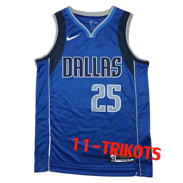 Dallas Mavericks Trikot (WASHINGTON JR. #25) 2024/25 Blau/Schwarz