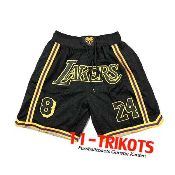 Los Angeles Lakers Shorts NBA 2024/25 Schwarz/Gelb