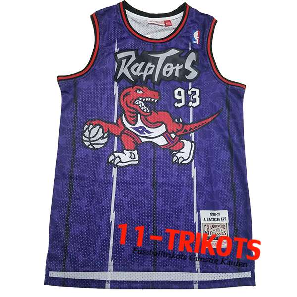 Toronto Raptors Trikot (BAPE #93) 2024/25 lila/Weiß