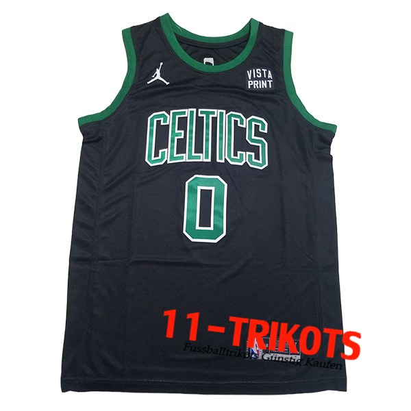 Boston Celtics Trikot (TATUM #0) 2024/25 Schwarz/Grün