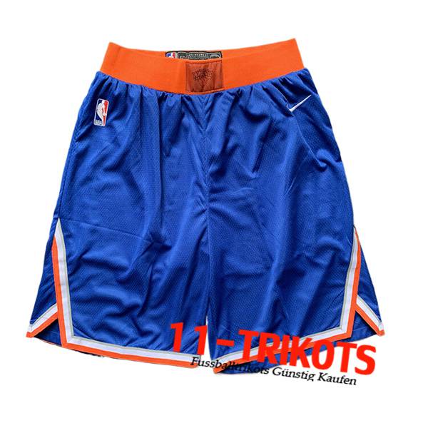 New York Knicks Shorts NBA 2024/25 Blau/Orange -02