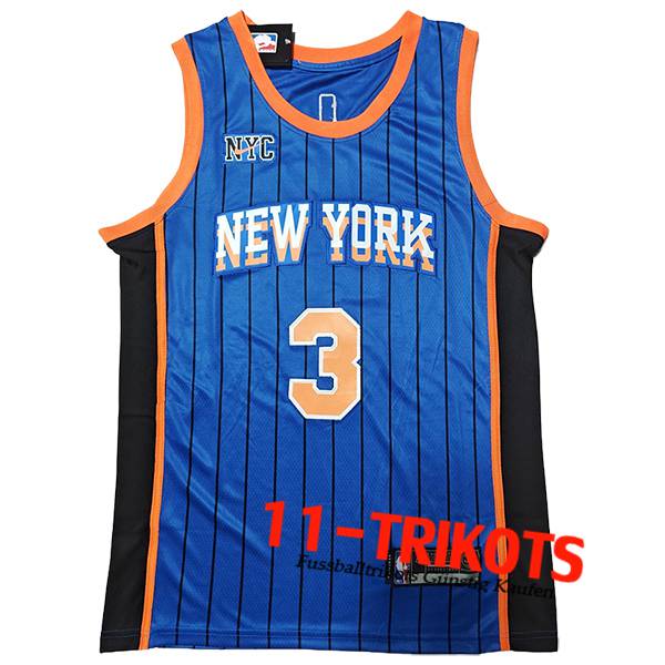 New York Knicks Trikot (HART #3) 2024/25 Blau/Orange/Schwarz