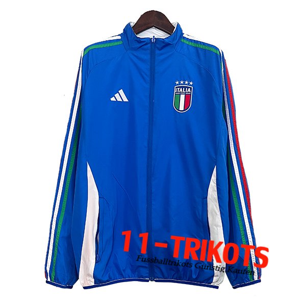 Italien Windjacke Blau/Weiß 2024/2025