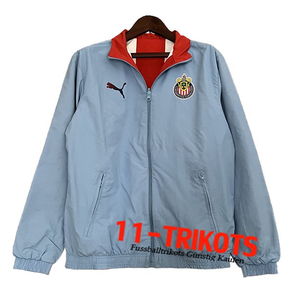 C.D.Guadalajara Windjacke Blau 2024/2025