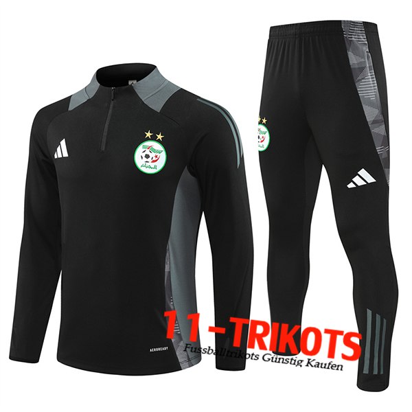 Algeria Trainingsanzug Schwarz/Grau 2024/2025