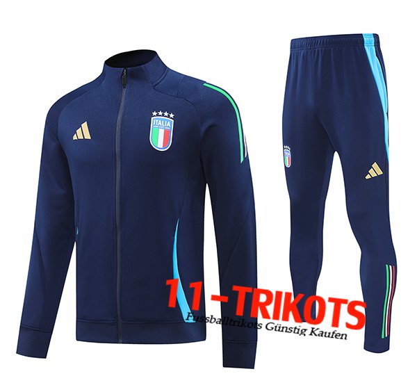 Italien Trainingsanzug Trainingsjacke Königsblau 2024/2025