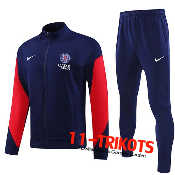 PSG Trainingsanzug Trainingsjacke Blau/Rot 2024/2025